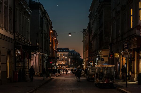 Poland at night