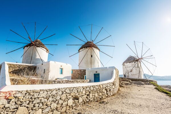 Windmills of Mykonos, Greece