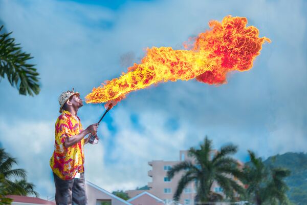 Fire-breathing in Jamaica