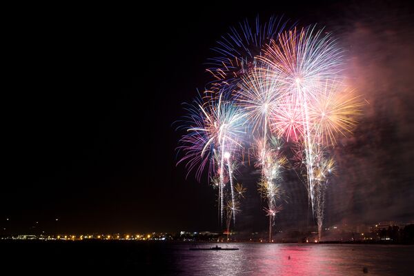 Fireworks in Salou, Costa Dorada, Spain