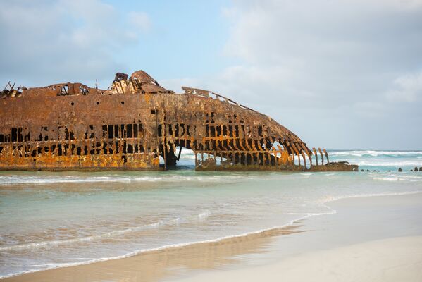 Cidade Velha / Fogo Island / Shipwreck of the M/S Cabo Santa Maria