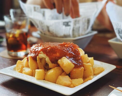 Patatas bravas - traditional Spanish dish