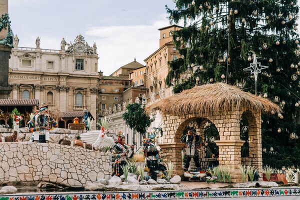 Market stalls in Rome