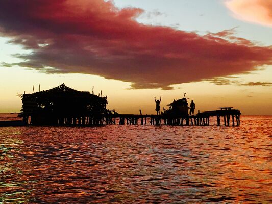 Sunset view of Treasure Beach in Jamaica