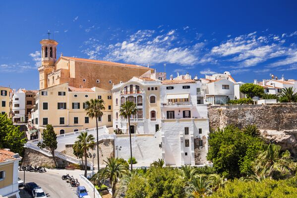 Historical part of Mahon, Menorca island, Spain